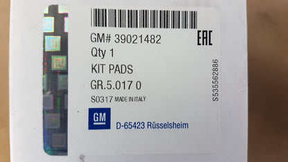 Original OPEL Insignia-A CHEVROLET Malibu Bremsbeläge hinten 39021482