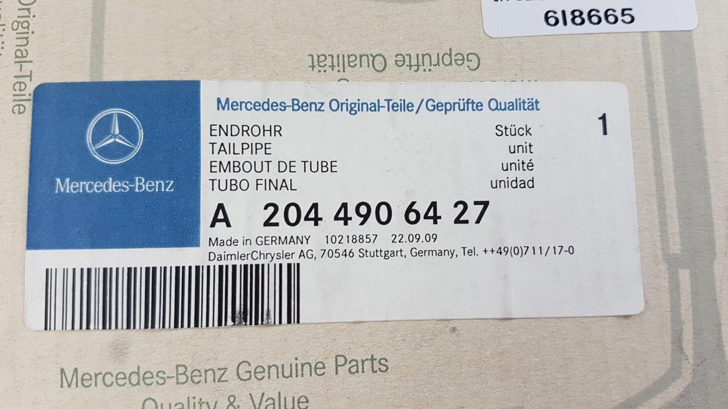 Original OE MERCEDES-BENZ Auspuffrohr A2044906427