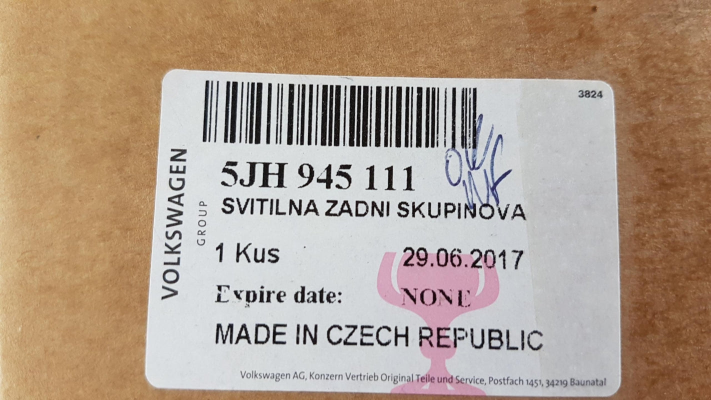 Original SKODA Rapid 2012-2017 Heckleuchte Links 5JH945111