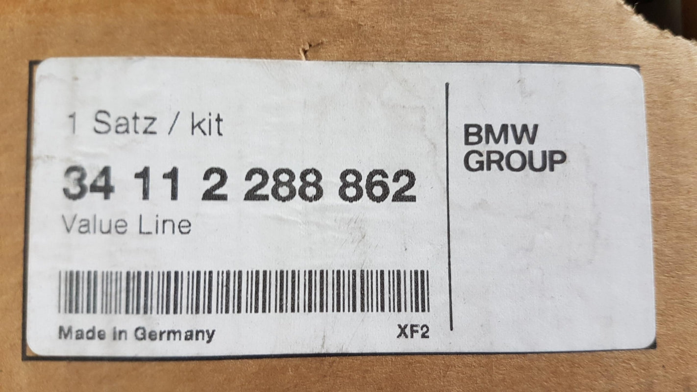Original BMW 3 E90 E91 E92 X1 Bremsbeläge mit Bremsbelagfühler Vorne 34112288862