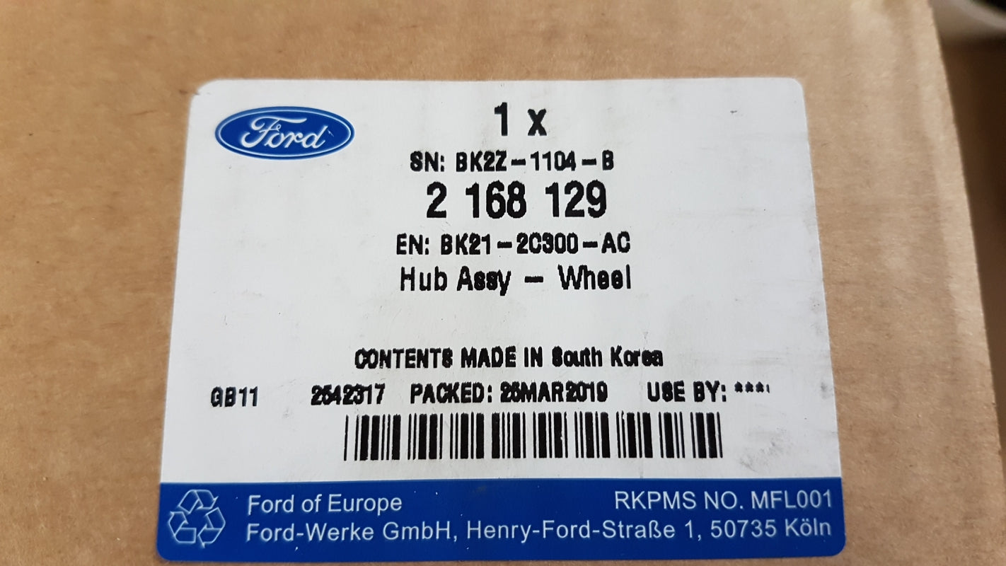 Original FORD Transit/Tourneo Custom 2014- Radnabe mit Lager Vorne 2168129