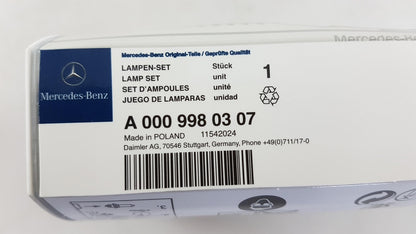 Original OE MERCEDES-BENZ Ersatzlampe Satz A0009980307