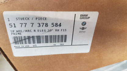 Original BMW X5 F15 F85 Blende Radlauf Grundiert Hinten Rechts 20" 51777378584