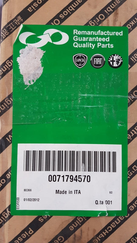 Original FIAT Stilo ALFA ROMEO 159 Mito Spider Lichtmaschine 14V 100A 71794570