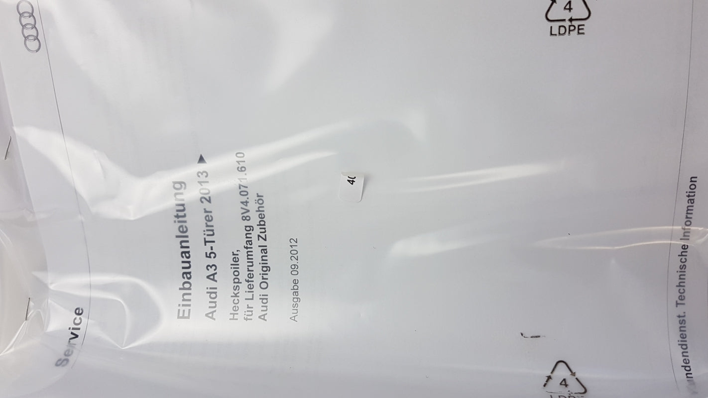 Original AUDI A3 S3 III (8V) Stoßfängerabdeckung 2 st. Grundiert 8V40716109AX