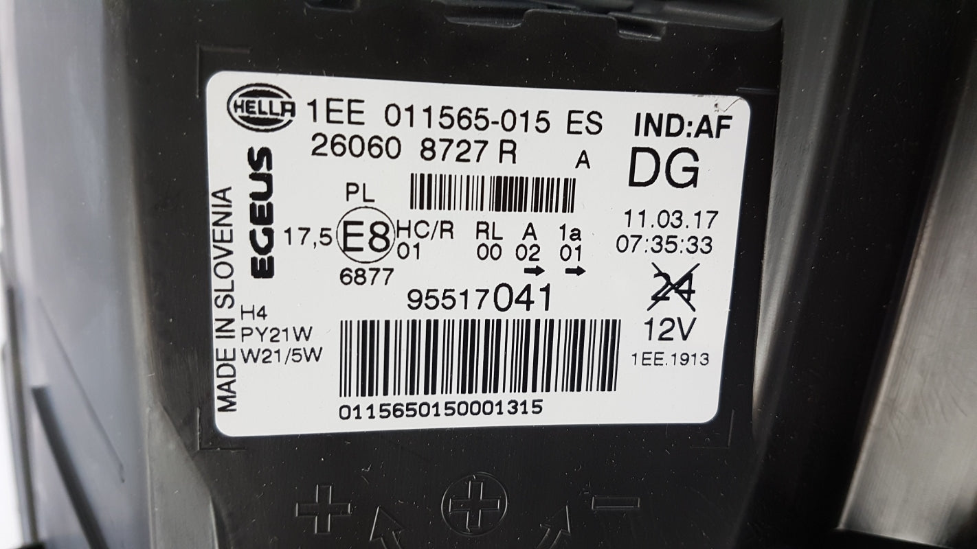 Original OPEL Vivaro-B Scheinwerfer Links Halogen 95517041