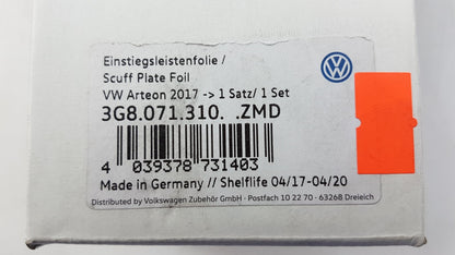 Original VW Arteon Schutzfolie Satz mit 4 schwarz - silber 3G8071310ZMD
