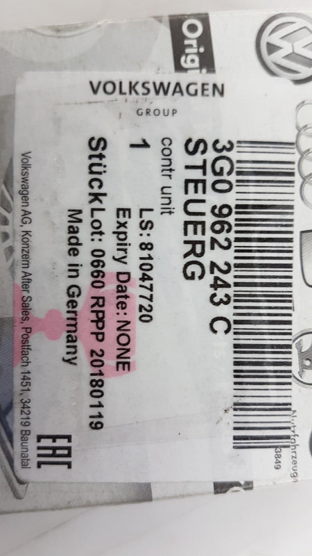 Original AUDI Q3 Q5 Q7 Q8 VW Passat Steuergerät Heckklappenöffner 3G0962243C