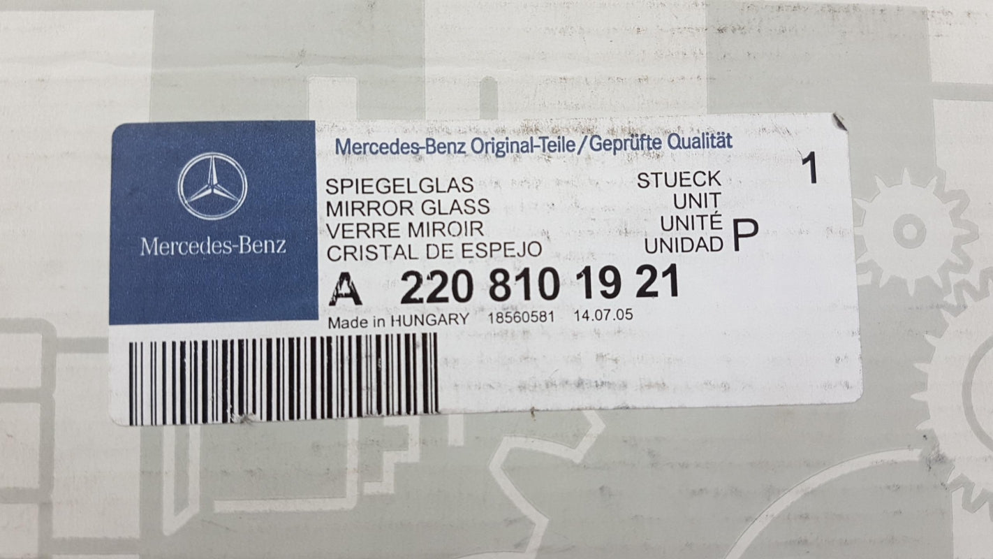 Original OE MERCEDES-BENZ Außenspiegelglas A2208101921