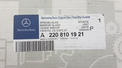 Original OE MERCEDES-BENZ Außenspiegelglas A2208101921