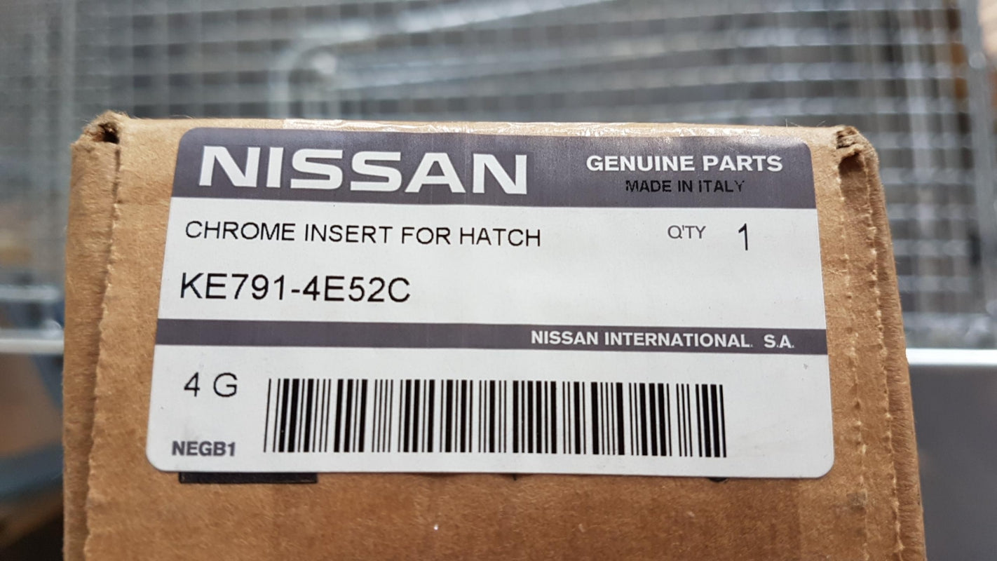 Original NISSAN Qashqai J11 '14 - '19 Heckklappe Zierleiste Chrom KE7914E52C