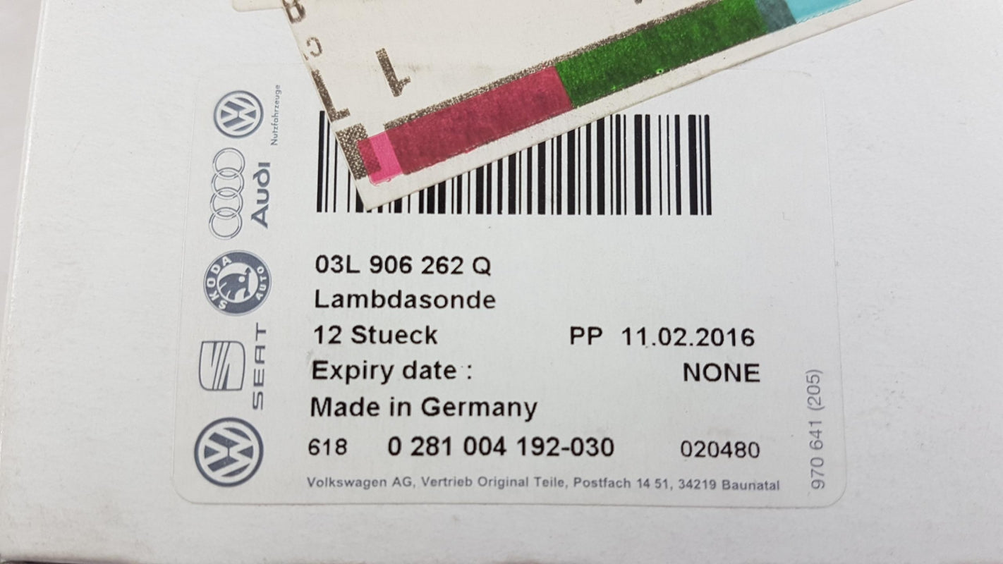 Original AUDI A3 A4 VW Golf SKODA Octavia Lambdasonde vor Katalysator 03L906262Q