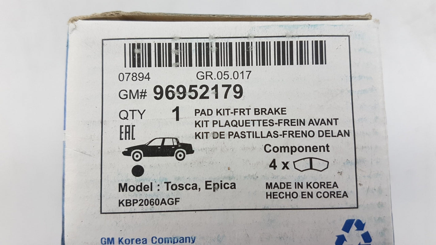 Original OE CHEVROLET Bremsbeläge 96952179