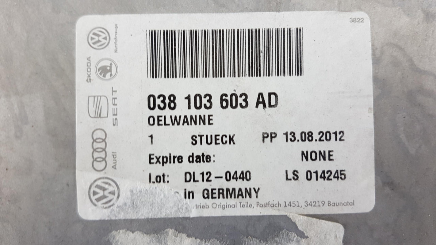 Original OE Volkswagen Ölwanne 038103603AD