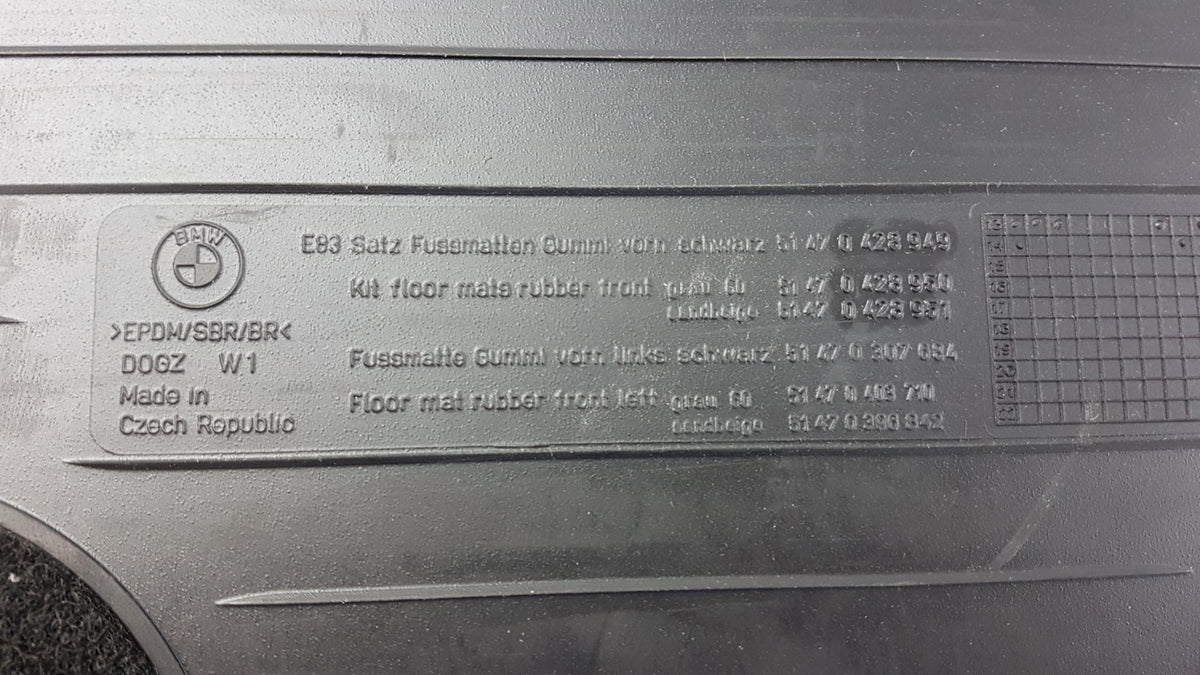Original OE BMW Fußmattensatz 51470428949
