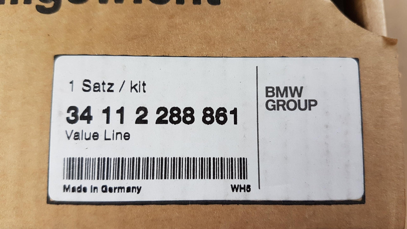 Original BMW 3' E90 E91 E92 Bremsbeläge mit Bremsbelagfühler Vorne 34112288861