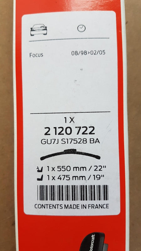 Original FORD Focus 1998 - 2005 Wischerblättersatz (2st) 550 / 475 mm 2120722