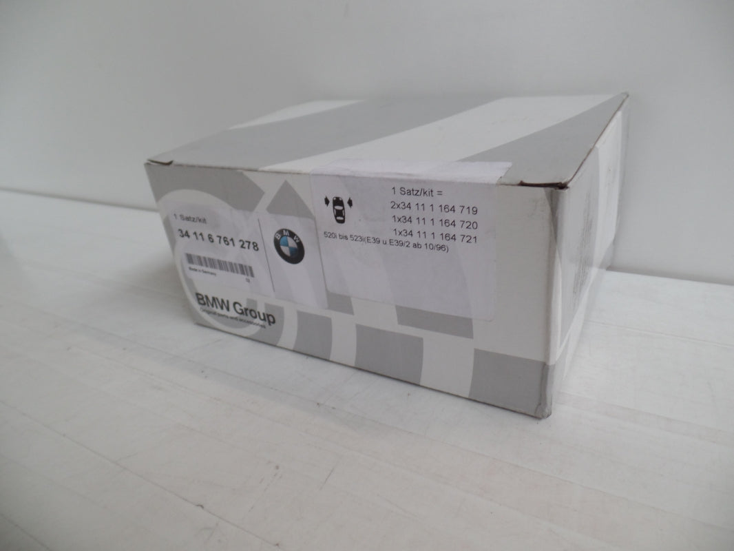 Original BMW 5' E39 Bremsbeläge Bremsklötze asbestfrei Vorne 34116761278