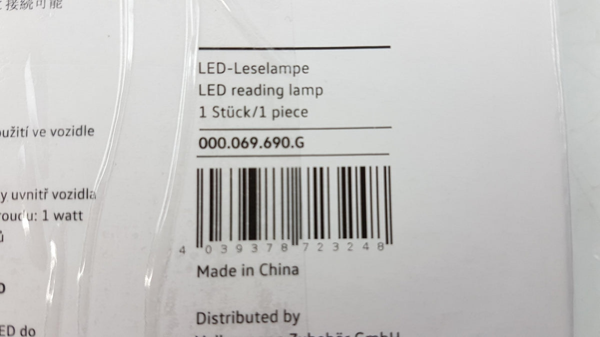 Original OE Volkswagen Leseleuchte 000069690G
