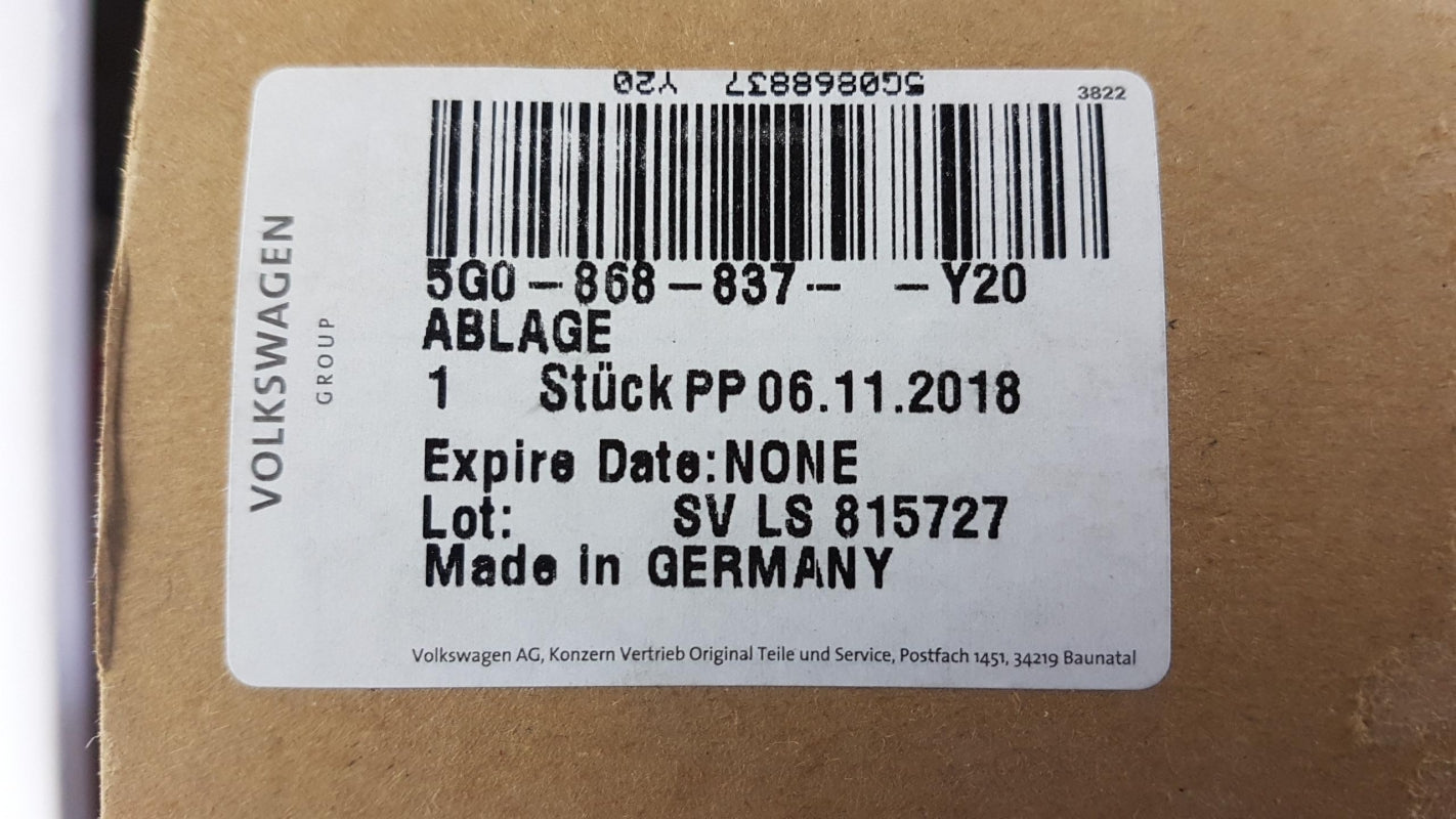 Original OE Volkswagen Ablagefach 5G0868837Y20