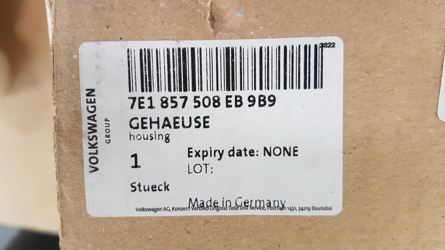 Original VOLKSWAGEN T5 Außenspiegel Gehäuse Schwarz Rechts 7E1857508EB9B9