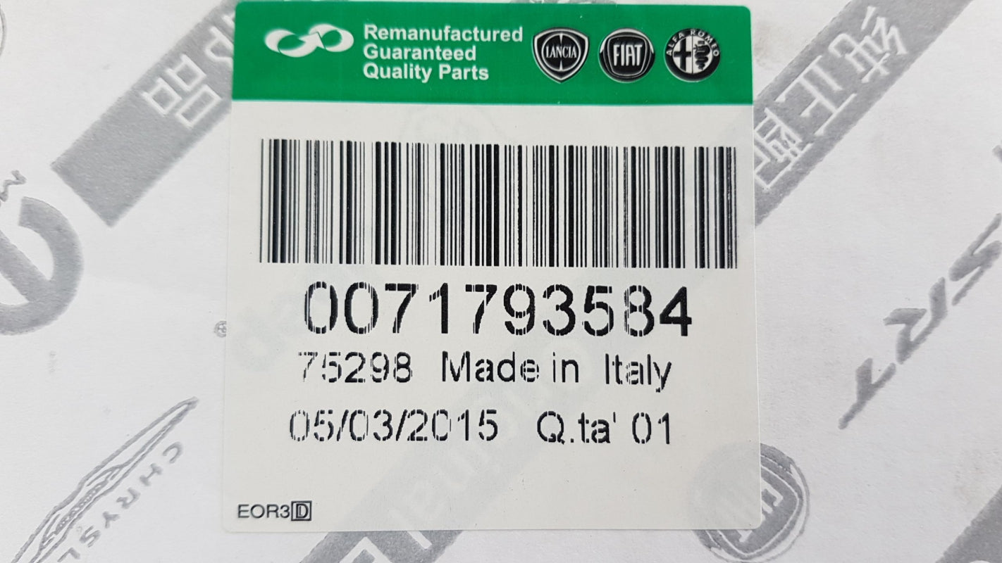 Original FIAT ALFA ROMEO LANCIA AGR-Ventil 1.9 JTD 71793584