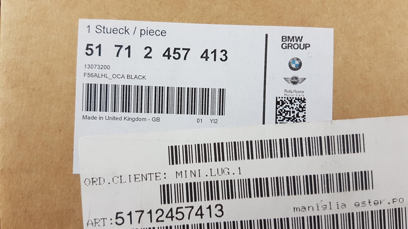 Original BMW MINI F54 F55 F56 F57 F60 Türaußengriff Vorne Links 51712457413