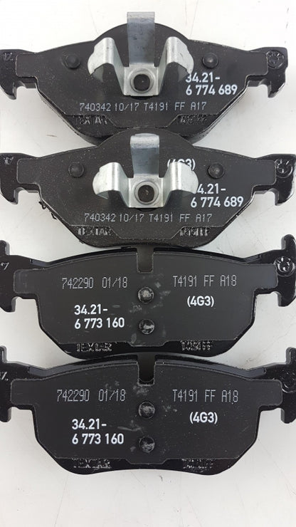 Original BMW 1' E81 E82 E87 E88 3' E90-E93 Bremsbeläge hinten 34212288892