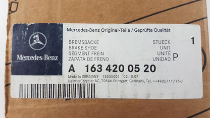 Original MERCEDES-BENZ ML-Klasse W163 Bremsbeläge Hinten A1634200520