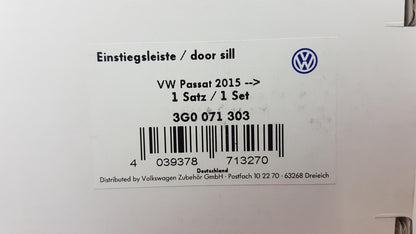 Original VW Passat B8 Einstiegsleistensatz 2-teilig Aluminium vorne 3G0071303