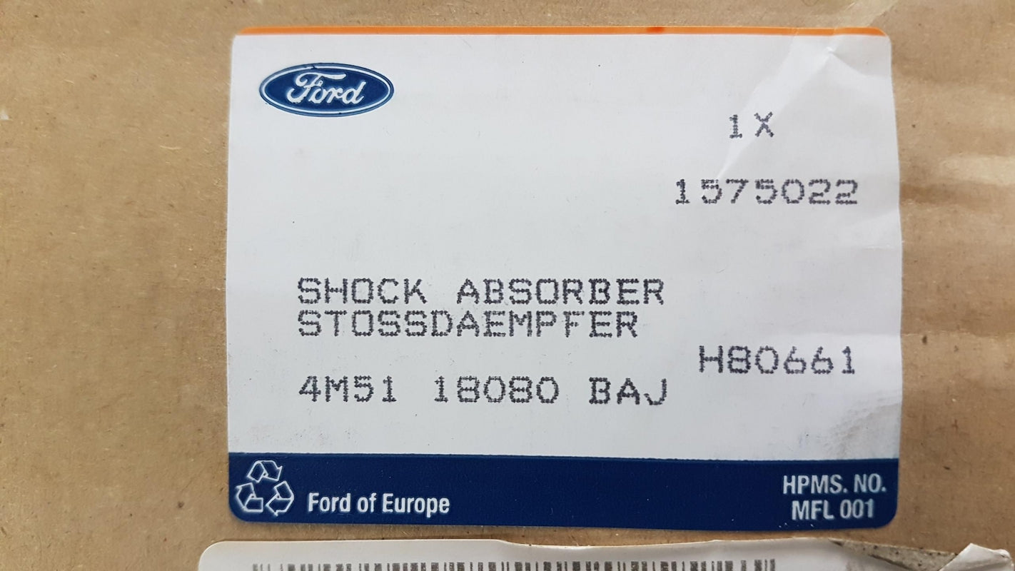 Original FORD Focus C-Max 2003-2011 Stoßdämpfer Hinten Rechts 1575022
