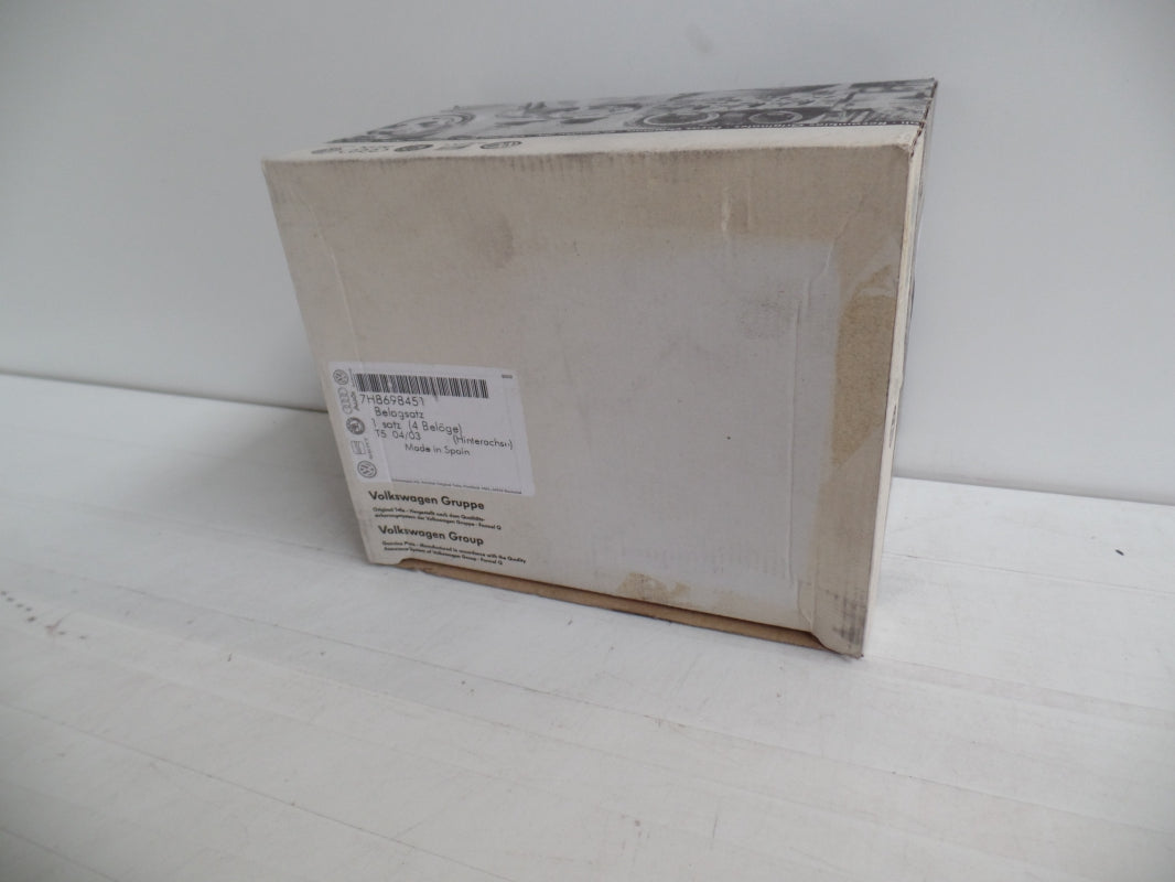 Original VW Transporter T5 '03-'09 Bremsbeläge hinten 7H8698451