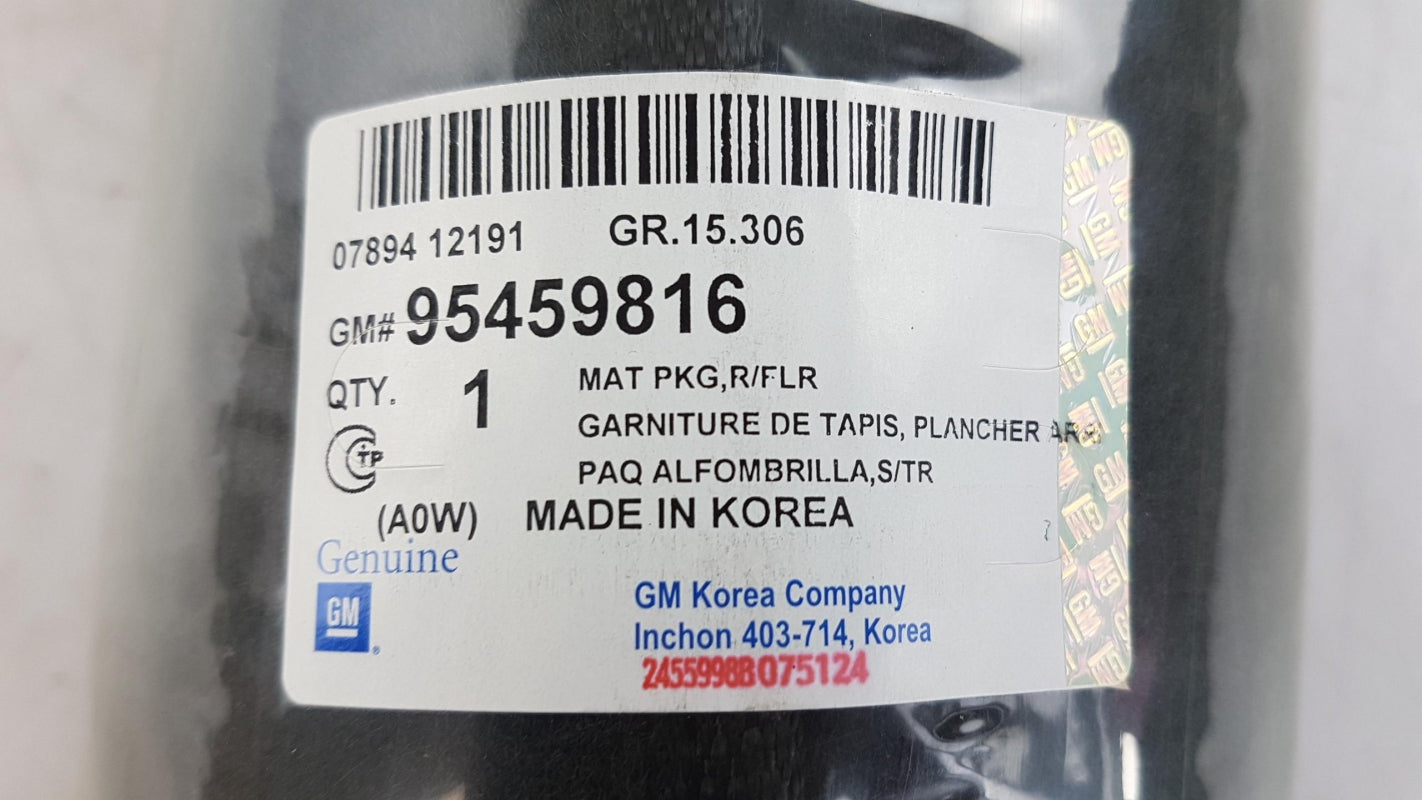 Original OPEL Mokka X Kofferraummatte Schwarz 95459816