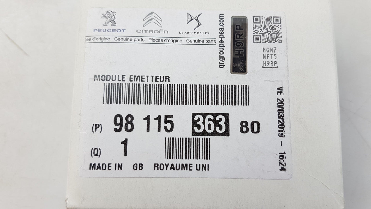 Original CITROEN Berlingo C4 C5 3008 508 Reifendrucksensor 9811536380