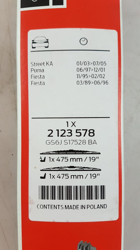 Original FORD Fiesta CX '89-'96 Puma '97-'01 Wischerblättersatz (2st) 2123578
