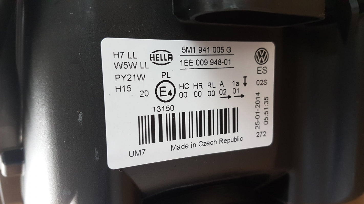 Original VAG GOLF IV Plus Scheinwerfer Links 5M1941005G
