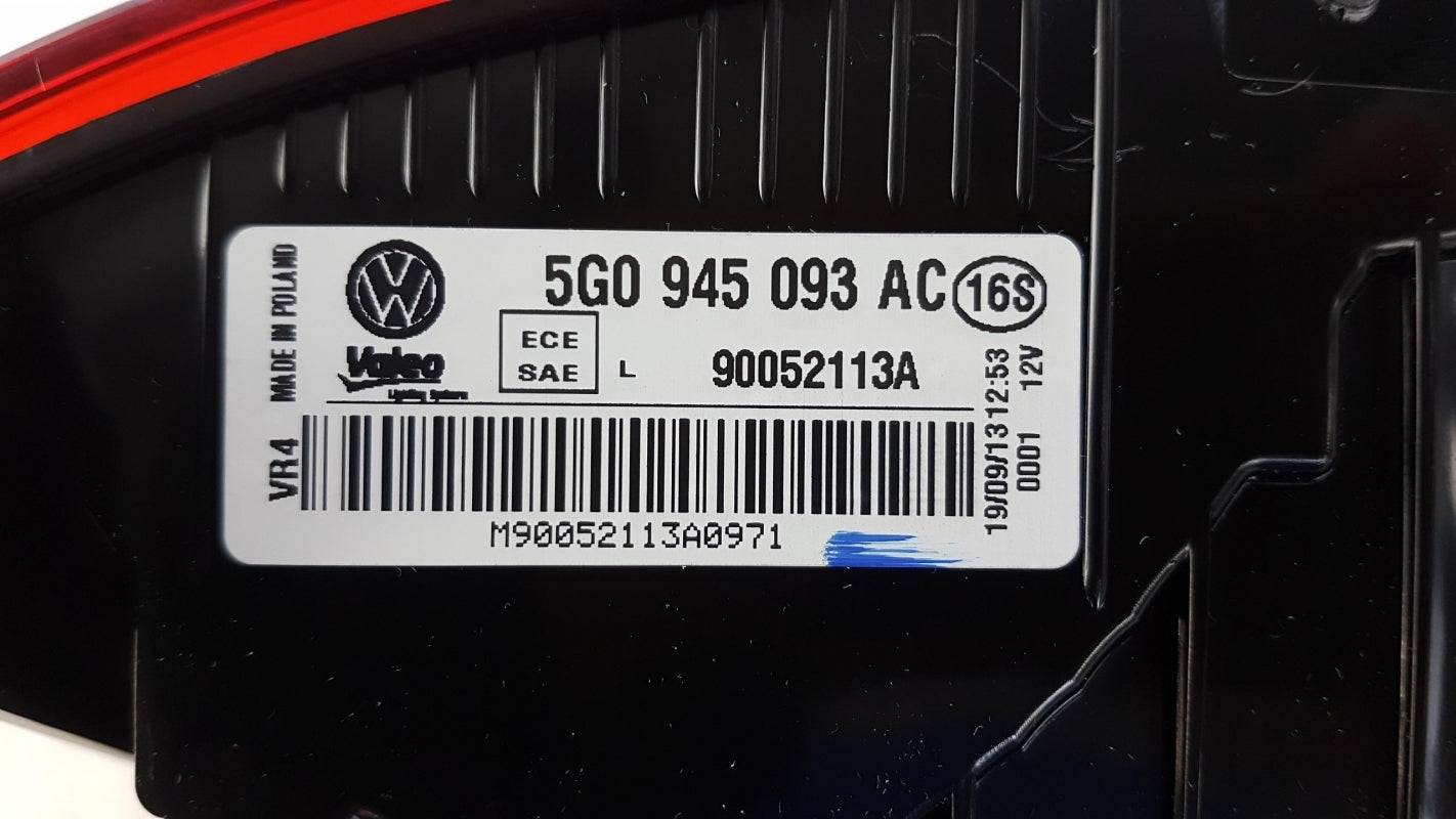 Original VW Golf VII (5G) Heckleuchte Rückleuchte innen Links 5G0945093AC