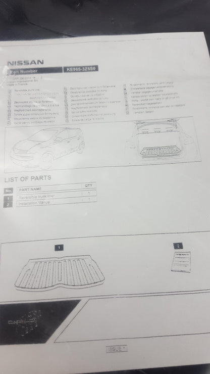 Original NISSAN Pulsar 2014 > Kofferraum Teppich KE9653Z5S0