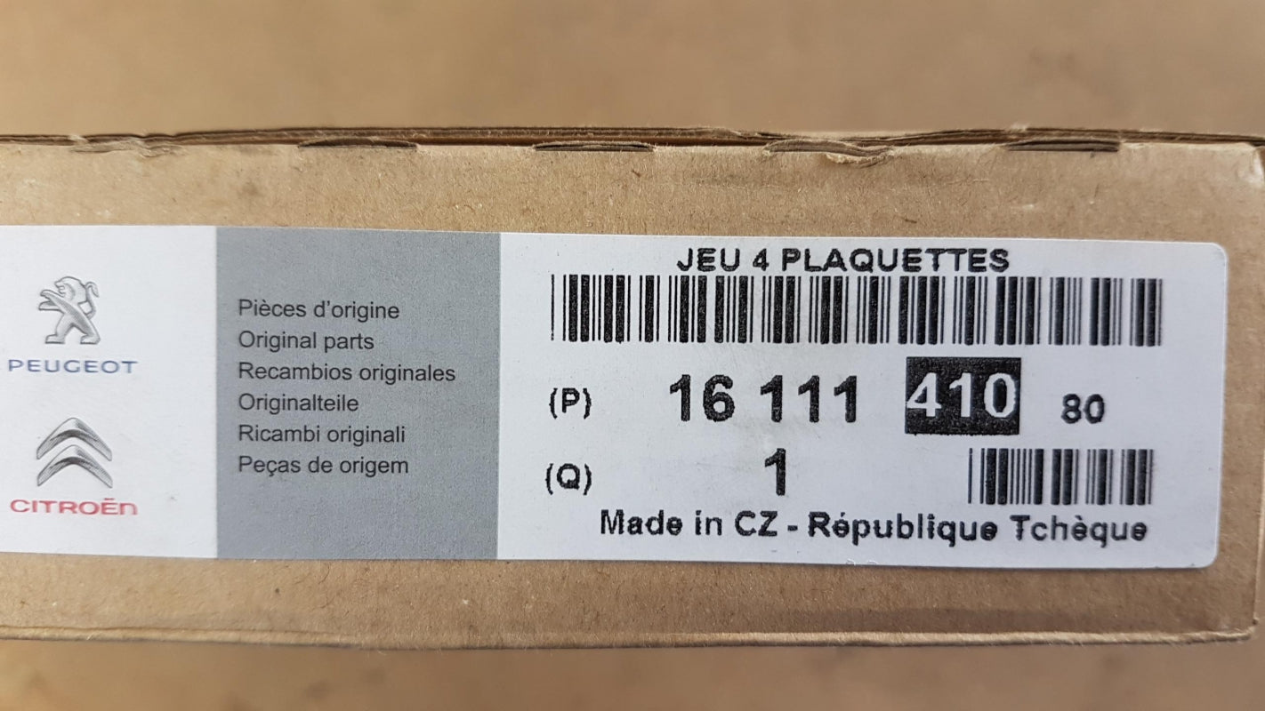 Original CITROEN C4 Picasso Bremsbeläge Hinten 1611141080
