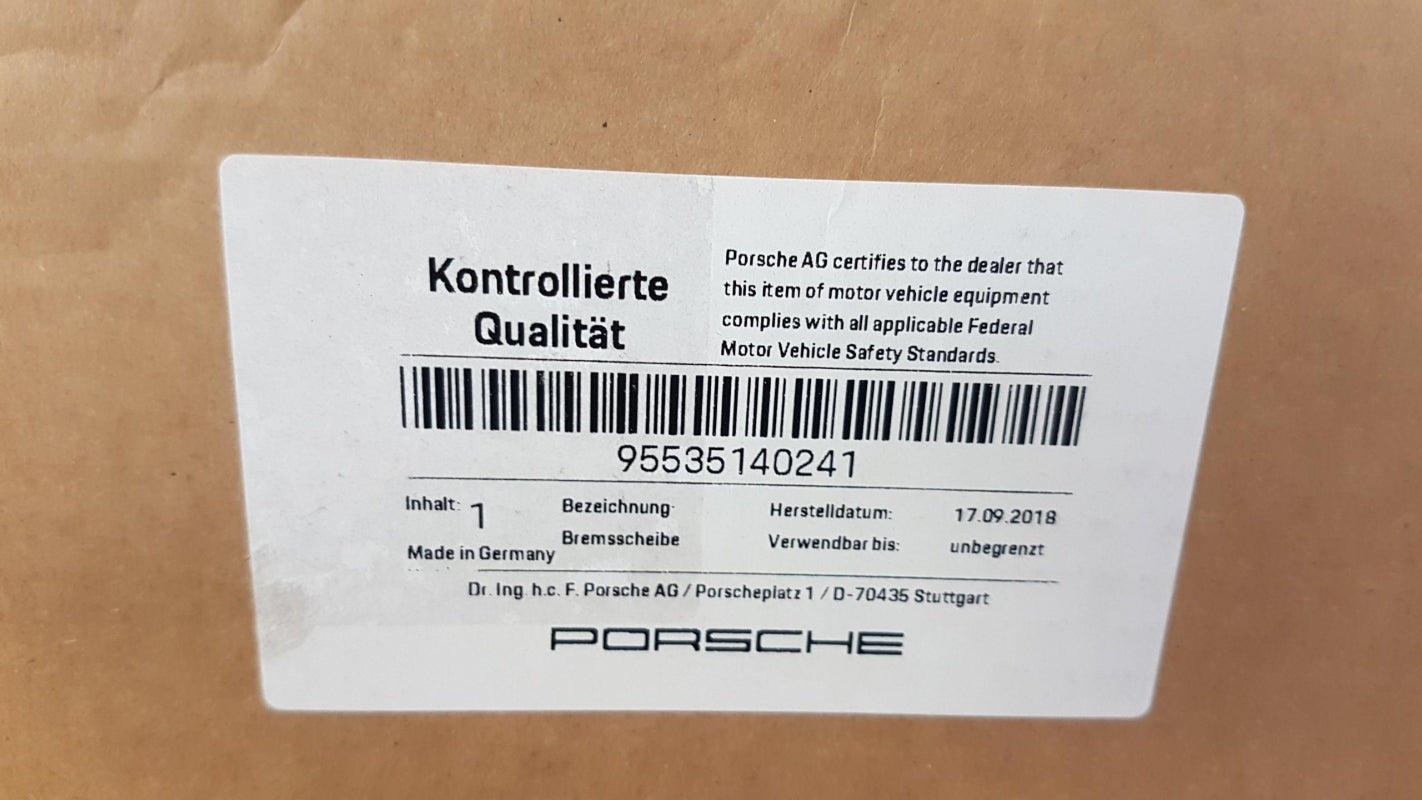 Original PORSCHE Cayenne 2003-2010 1x Bremsscheibe Vorne Rechts 95535140241
