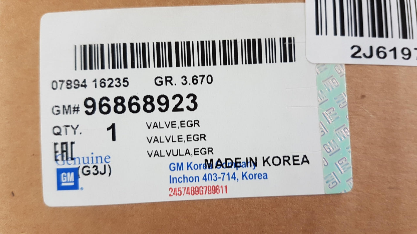 Original OPEL Antara CHEVROLET Cruze Captiva 2.2 CDTi Euro5 AGR Ventil 96868923