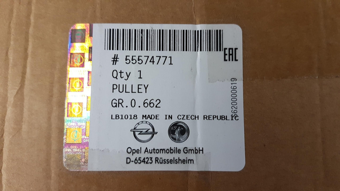 Original OPEL Astra Corsa Zafira 1.0 1.2 1.4L Kurbelwelle Riemenscheibe 55574771
