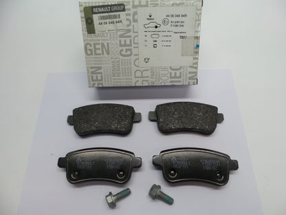 Original RENAULT Megane III Fluence Bremsbeläge Bremsklötze hinten 440604694R