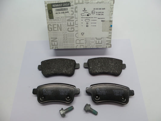 Original RENAULT Megane III Fluence Bremsbeläge Bremsklötze hinten 440604694R