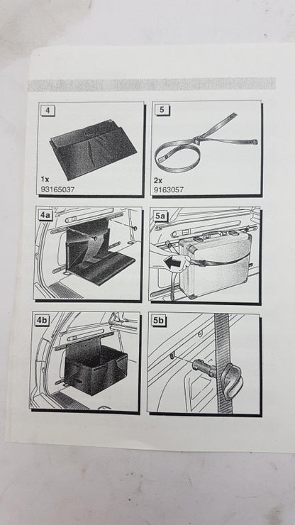 Original OPEL Agila-B Corsa-D Vectra-C Kofferraum Ablagekasten 93165037