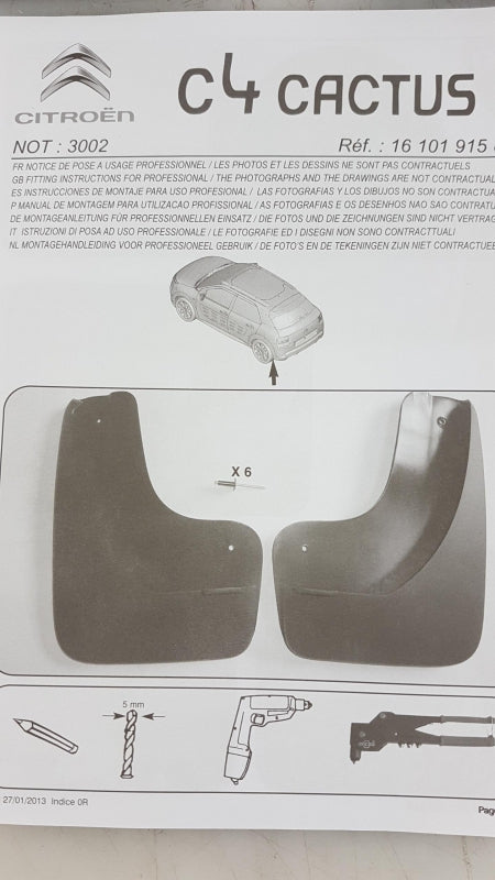 Original OE Peugeot Schmutzfänger 1610191580