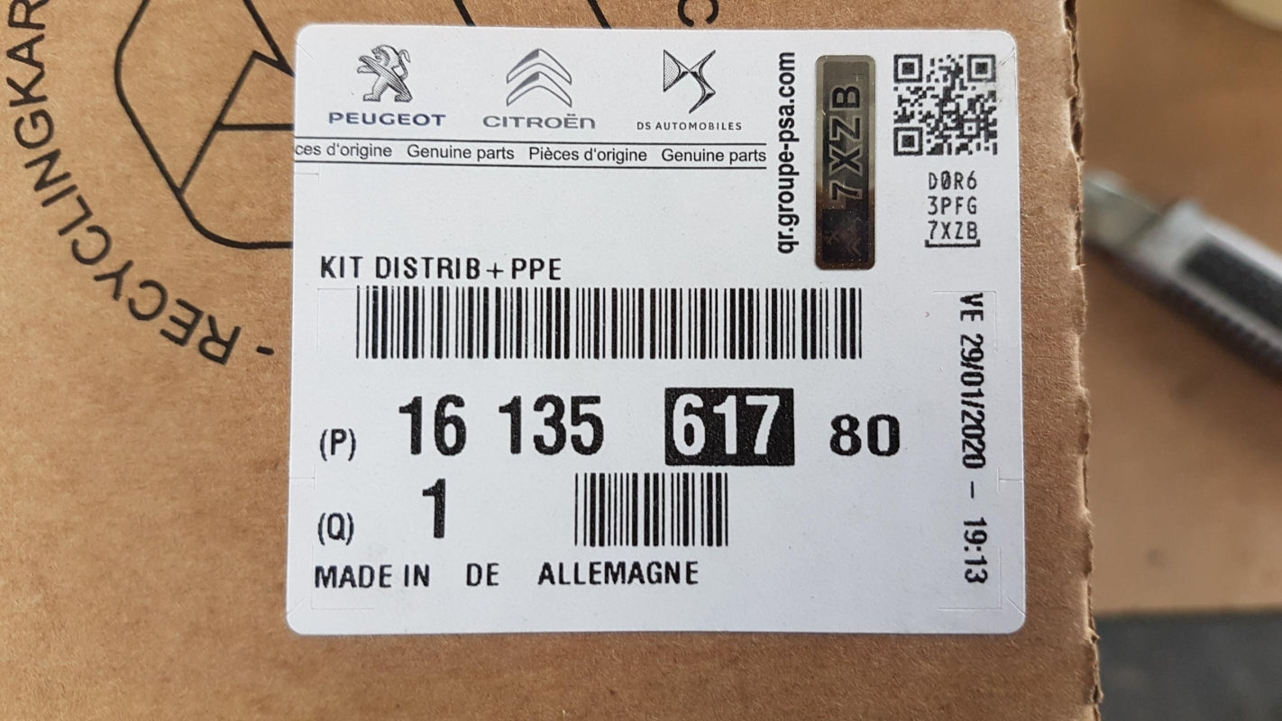 Original CITROEN C4 2010-2015 Zahnriemensatz + Wasserpumpe 2.0 HDi 1613561780