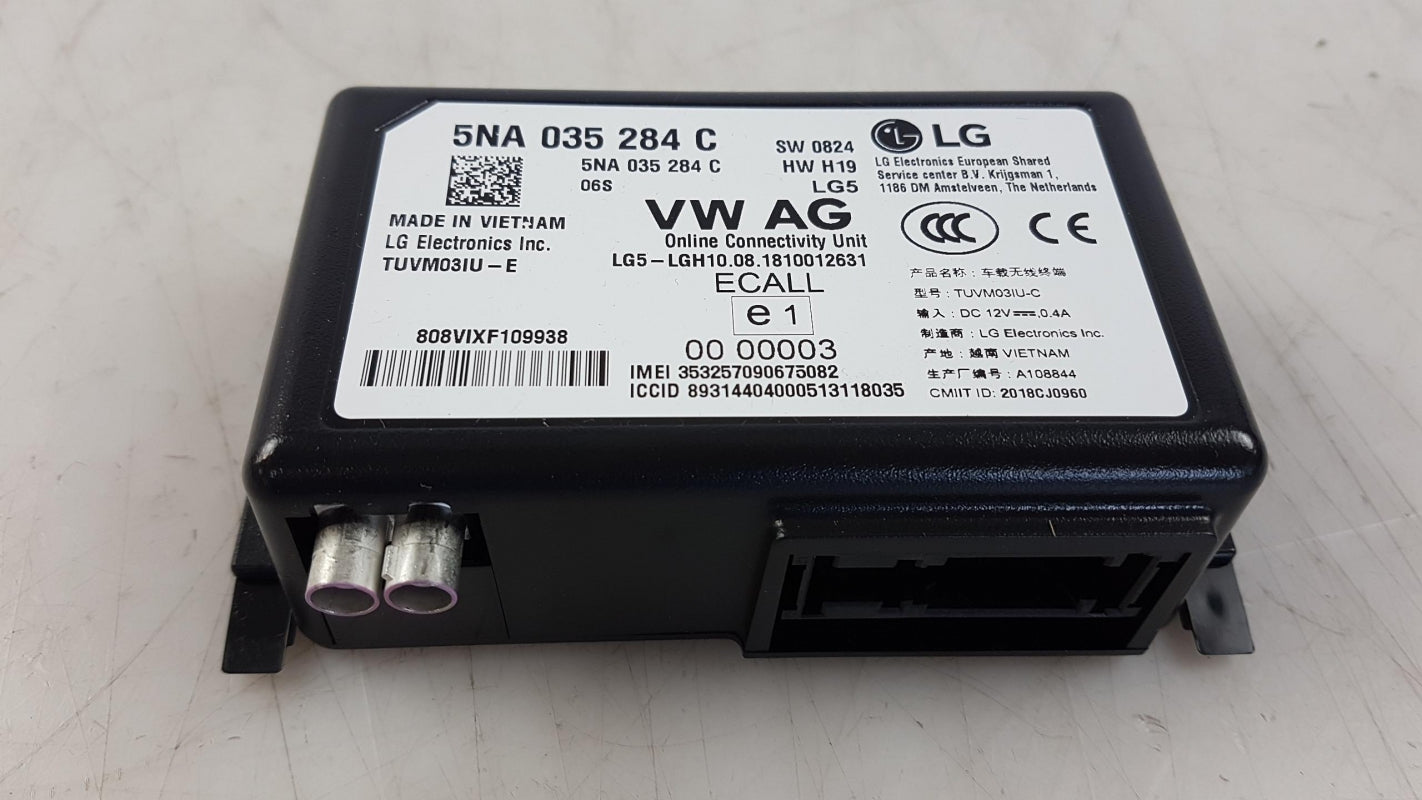 Original AUDI A1 Q3 VW e-Golf Crafter Steuergerät für Onlinedienste 5NA035284C