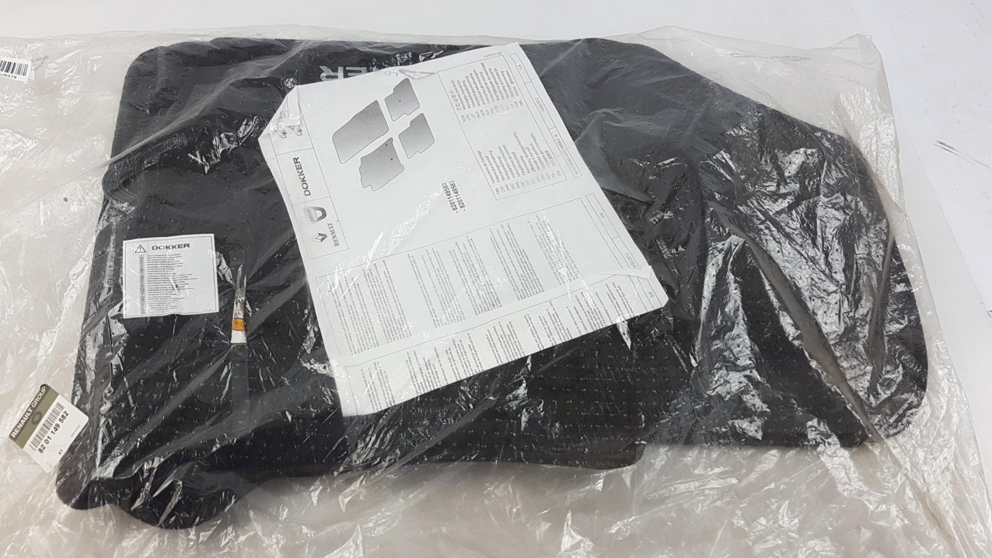 Original RENAULT / DACIA Dokker (K67) Fußmattensatz 4-teilig Textil 8201149582