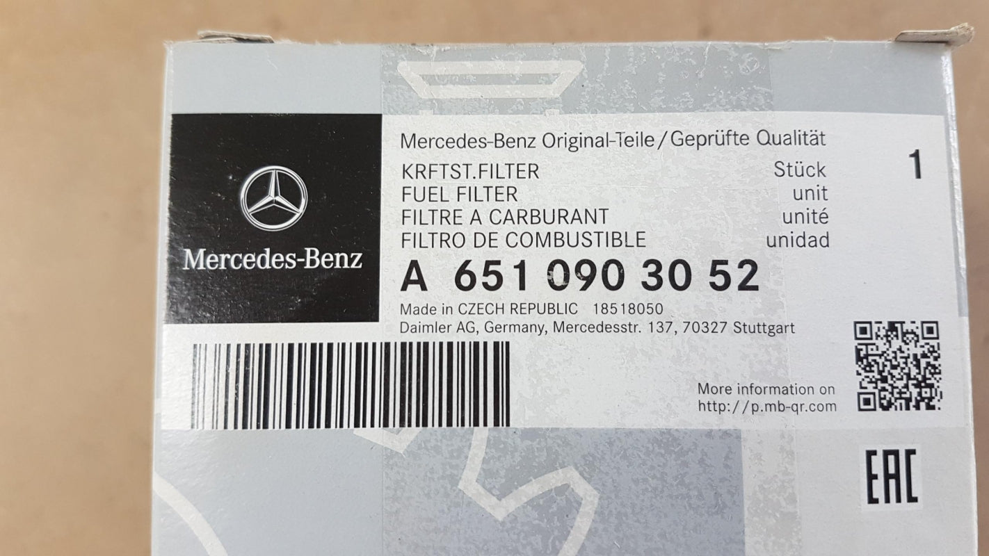 Original MERCEDES-BENZ V-Klasse W447 Kraftstofffilter A6510903052